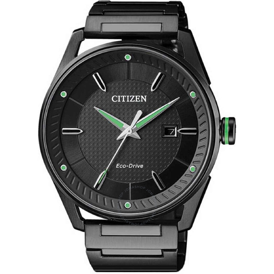 Citizen Eco-Drive Black Dial Black-plated Men's Watch BM6989-89E - Dawson Watches
