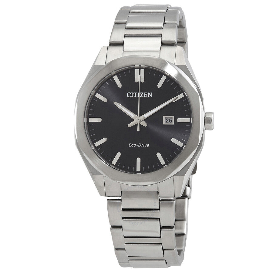 Citizen Eco-Drive Black Dial Men's Watch BM7600-81E - Dawson Watches