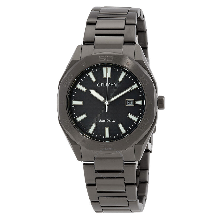 Citizen Eco-Drive Black Dial Men's Watch BM7637-81H - Dawson Watches