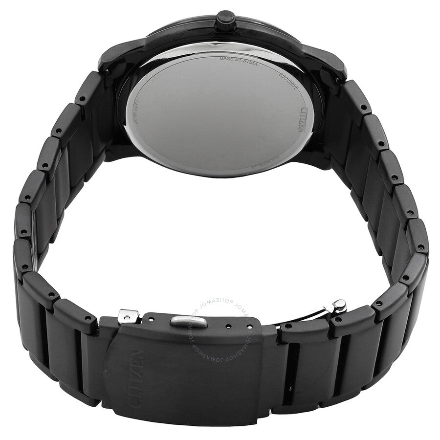 Citizen Eco-Drive Black Dial Stainless Steel Men's Watch AW1217-83E - Dawson Watches #3