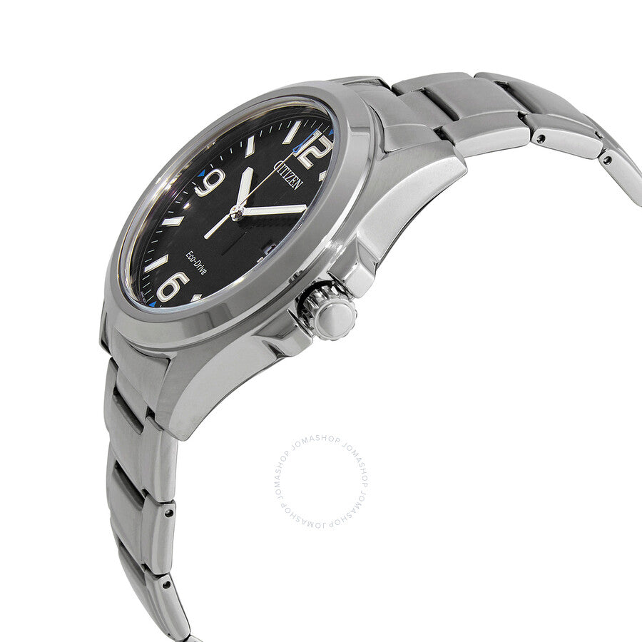 Citizen Eco-Drive Black Dial Stainless Steel Men's Watch AW1430-51E - Dawson Watches #2