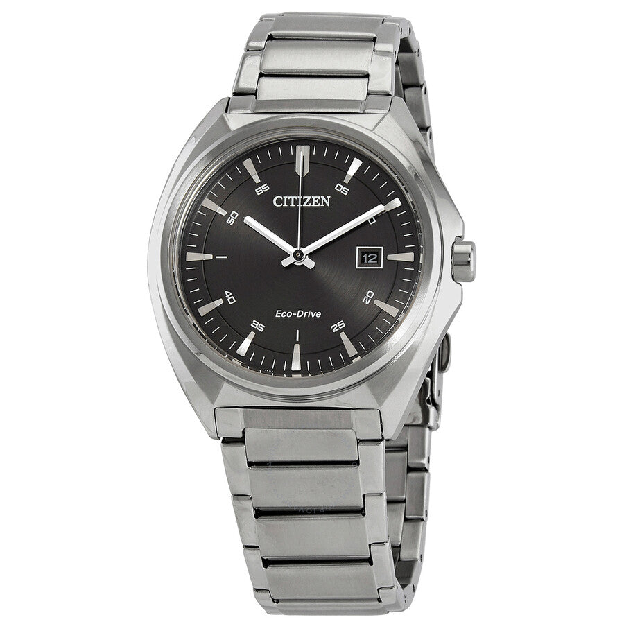 Citizen Eco-Drive Black Dial Stainless Steel Men's Watch AW1570-87H - Dawson Watches