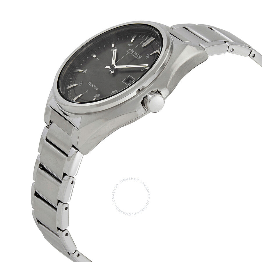 Citizen Eco-Drive Black Dial Stainless Steel Men's Watch AW1570-87H - Dawson Watches #2