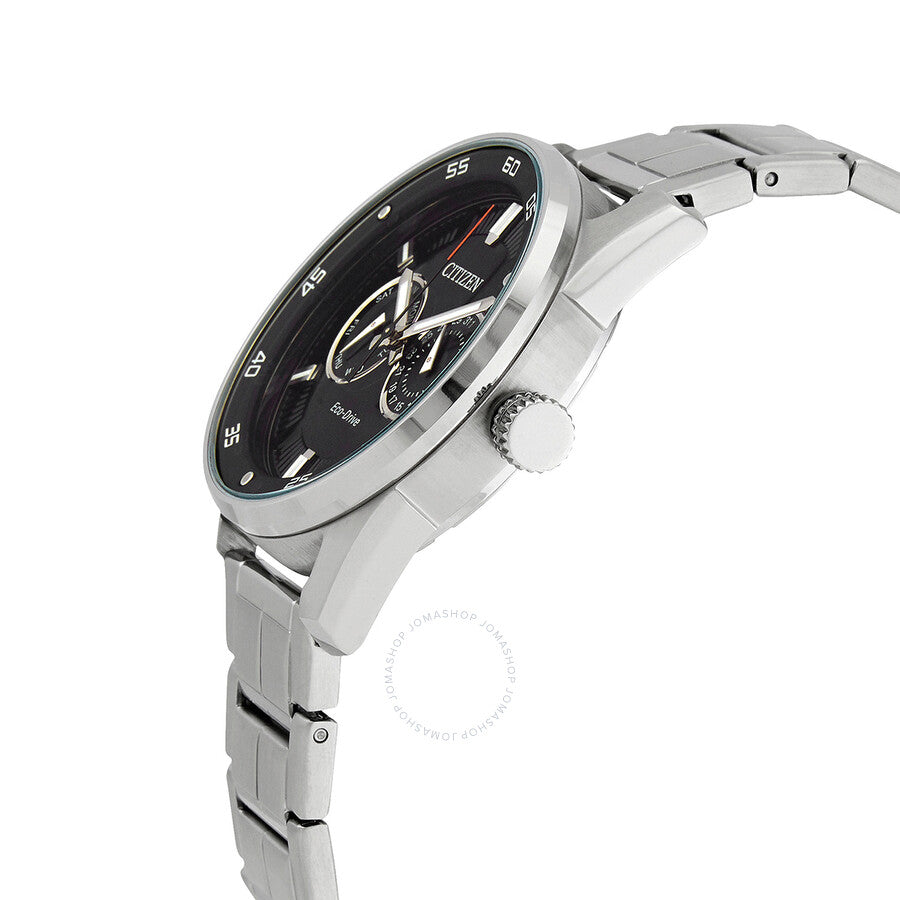 Citizen Eco-Drive Black Dial Stainless Steel Men's Watch BU4027-88E - Dawson Watches #2
