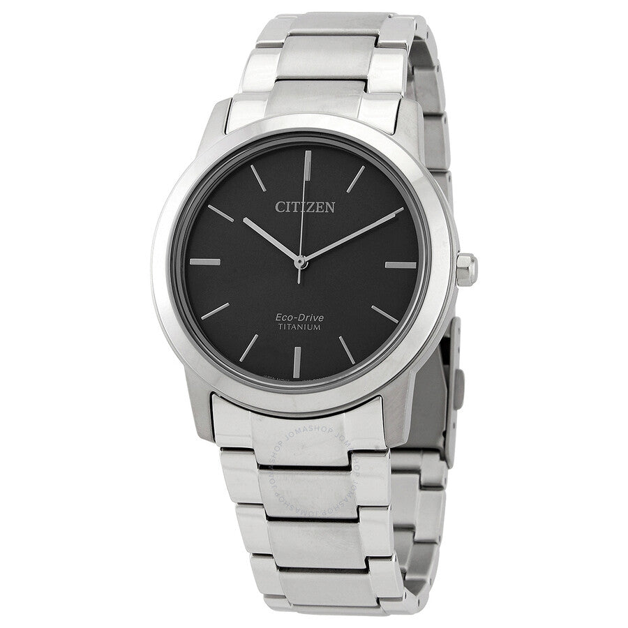 Citizen Eco-Drive Black Dial Titanium Men's Watch AW2020-82H - Dawson Watches