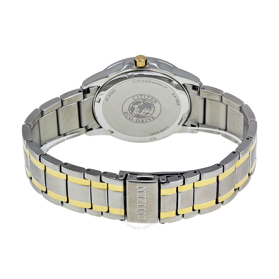Citizen Eco-Drive Black Dial Two Tone Stainless Steel Men's Watch BM7264-51E - Dawson Watches #3