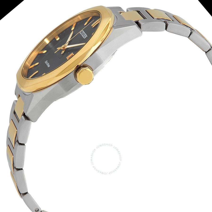 Citizen Eco-Drive Black Dial Two-Tone Men's Watch BM7604-80E - Dawson Watches #2