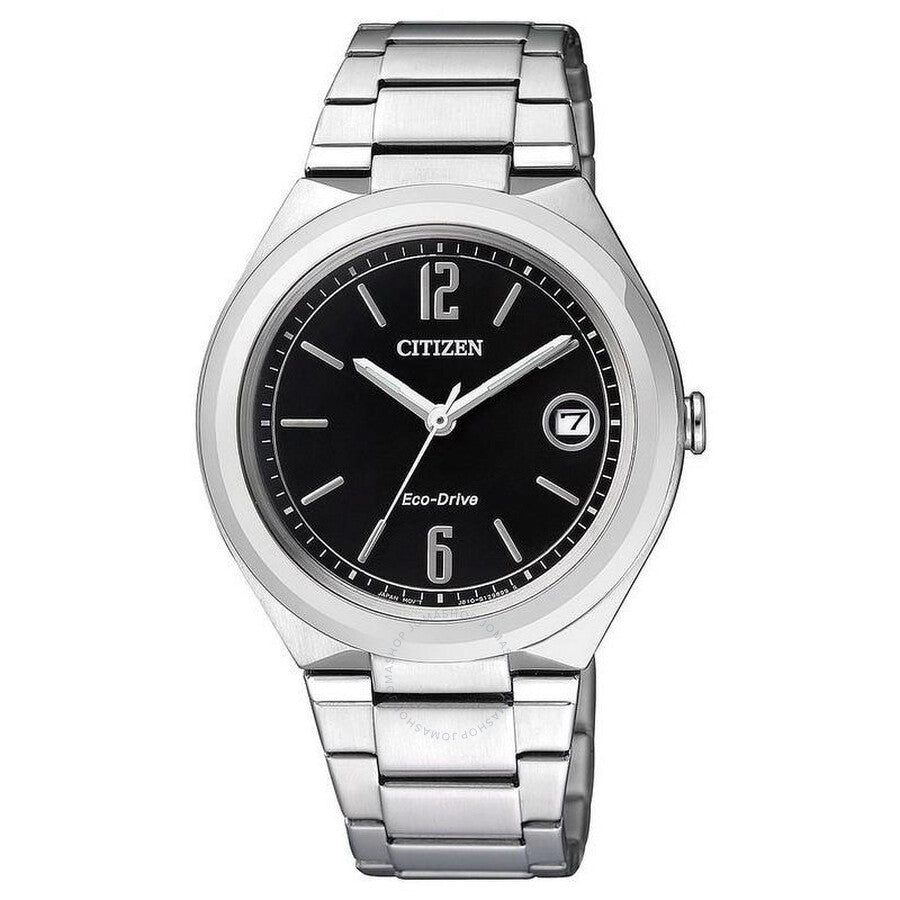 Citizen Eco-Drive Black Dial Unisex Watch FE6020-56E - Dawson Watches