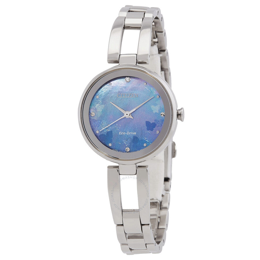 Citizen Eco-Drive Blue Dial Ladies Watch EM0801-85N - Dawson Watches