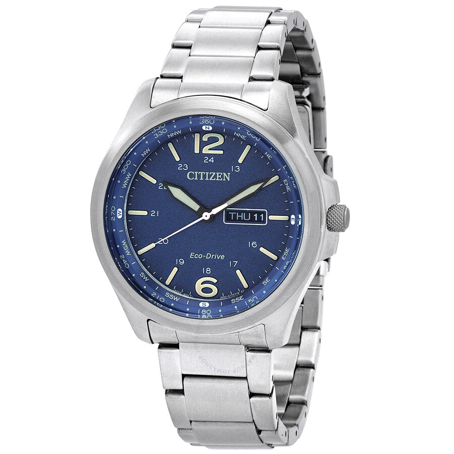 Citizen Eco-Drive Blue Dial Men's Watch AW0110-82L - Dawson Watches
