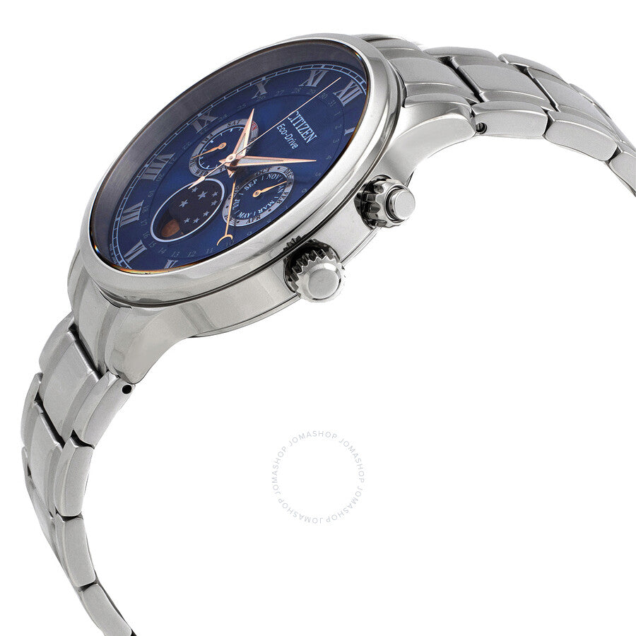 Citizen Eco-Drive Blue Dial Moon Phase Men's Watch AP1050-81L - Dawson Watches #2