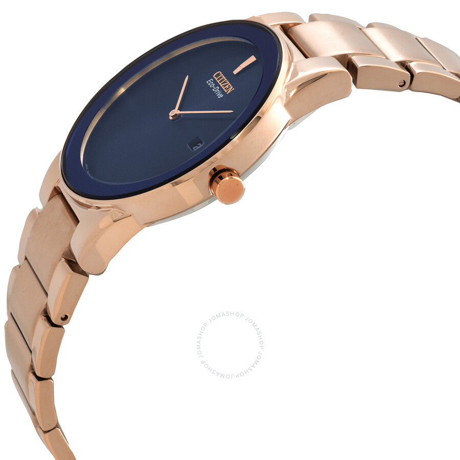 Citizen Eco-Drive Blue Dial Rose Gold-tone Men's Watch AU1066-80L - Dawson Watches #2
