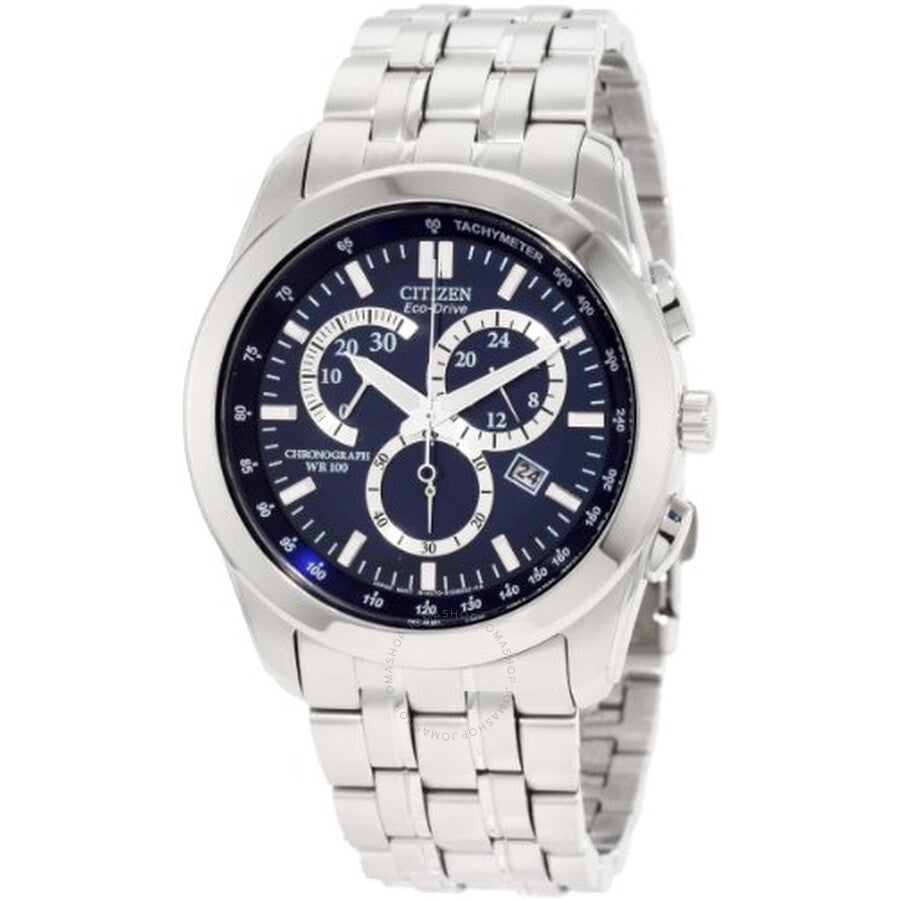 Citizen Eco-Drive Blue Dial Stainless Steel Men's Watch AT1180-56L - Dawson Watches