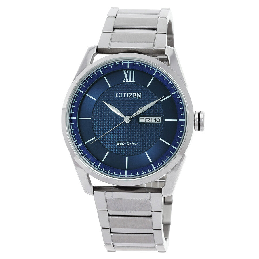 Citizen Eco-Drive Blue Dial Stainless Steel Men's Watch AW0081-89L - Dawson Watches