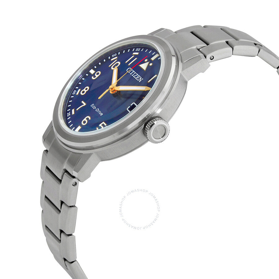 Citizen Eco-Drive Blue Dial Stainless Steel Men's Watch AW1620-81L - Dawson Watches #2