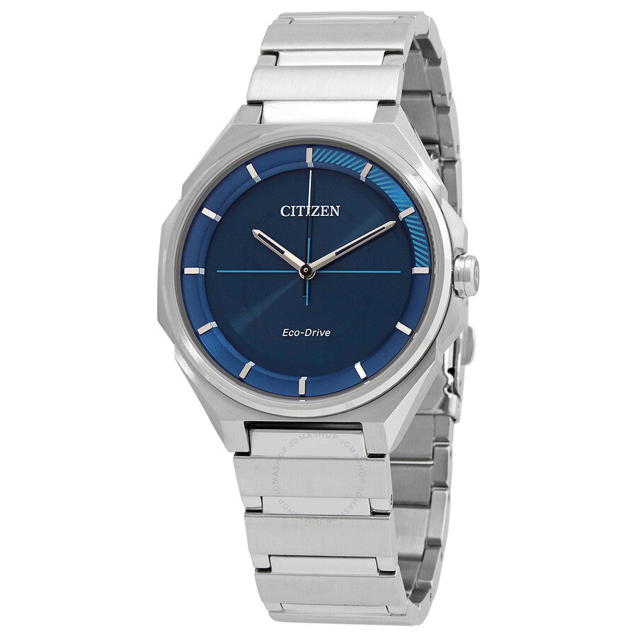 Citizen Eco-Drive Blue Dial Stainless Steel Men's Watch BJ6530-54L - Dawson Watches