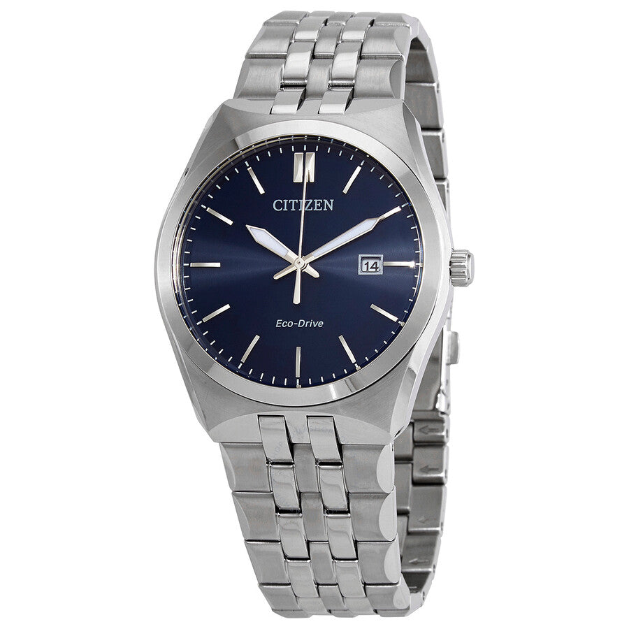 Citizen Eco-Drive Blue Dial Stainless Steel Men's Watch BM7330-67L - Dawson Watches