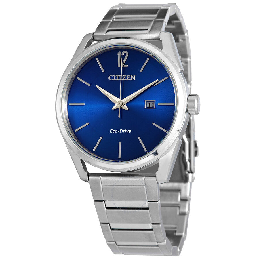 Citizen Eco-Drive Blue Dial Stainless Steel Men's Watch BM7411-83L - Dawson Watches