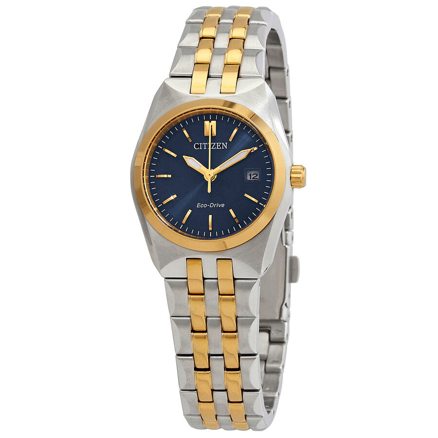 Citizen Eco-Drive Blue Dial Two-tone Ladies Watch EW2294-61L - Dawson Watches
