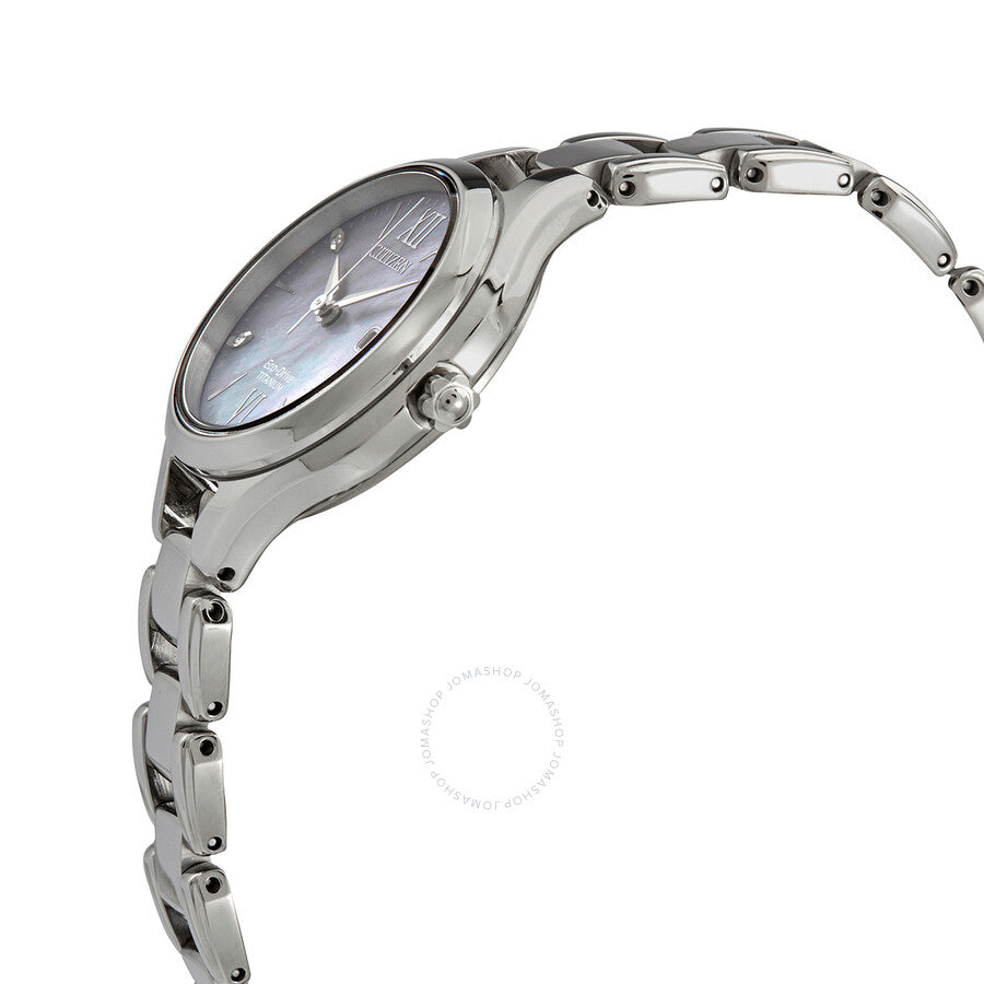 Citizen Eco-Drive Blue Mother of Pearl  Dial Ladies Watch EW2560-86X - Dawson Watches #2