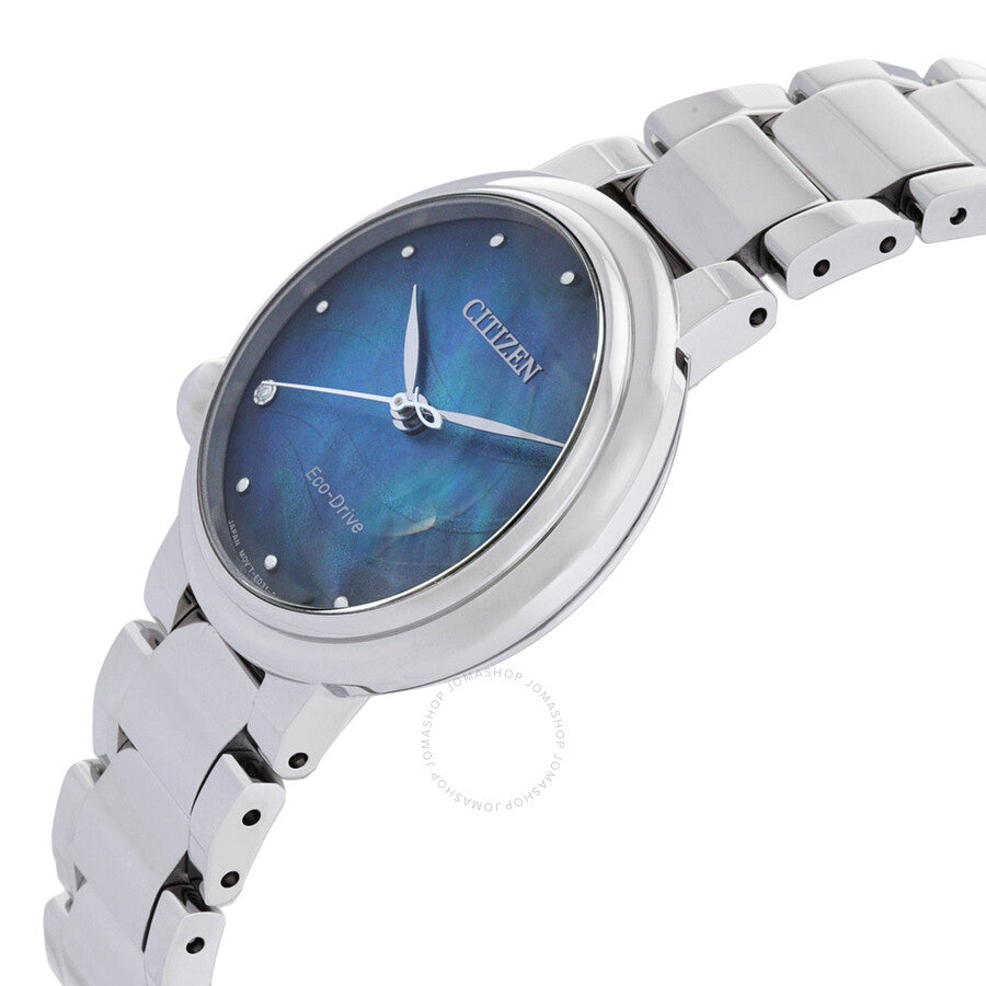 Citizen Eco-Drive Blue Mother of Pearl Ladies Watch EM0910-80N - Dawson Watches #2
