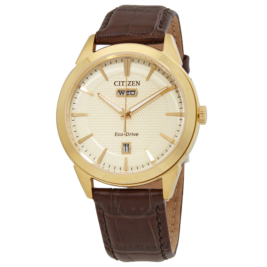 Citizen Eco-Drive Champagne Dial Men's Watch AW0092-07Q - Dawson Watches