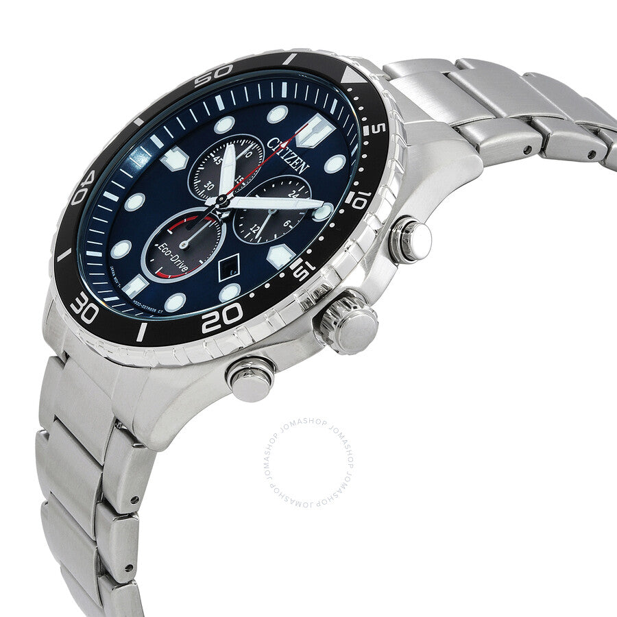 Citizen Eco-Drive Chrono Sporty-Aqua Chronograph Blue Dial Men's Watch AT2560-84L - Dawson Watches #2