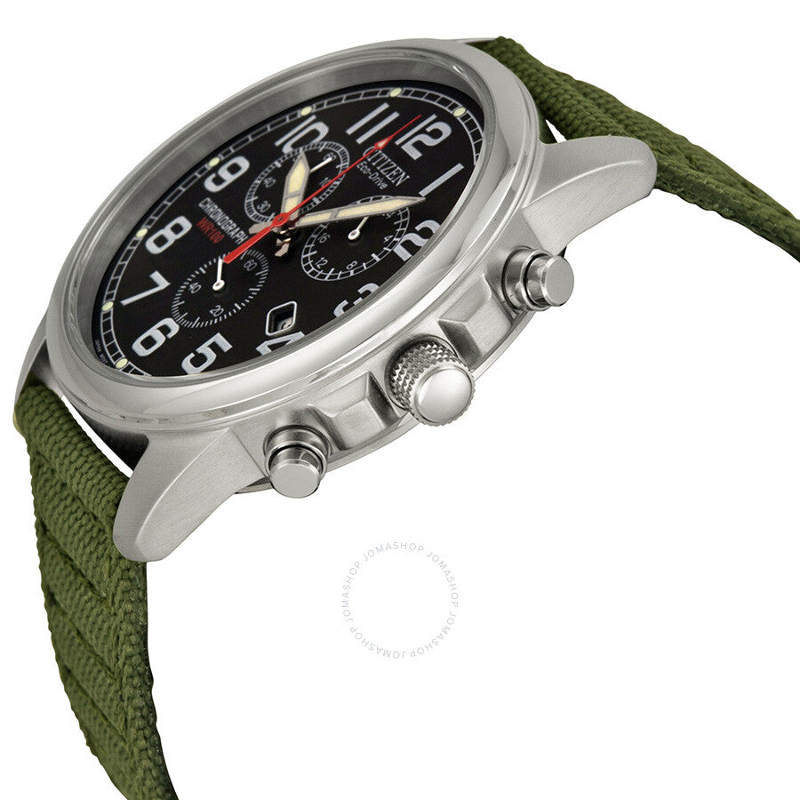 Citizen Eco-Drive Chronograph Black Dial Men's Watch AT0200-05E - Dawson Watches #2