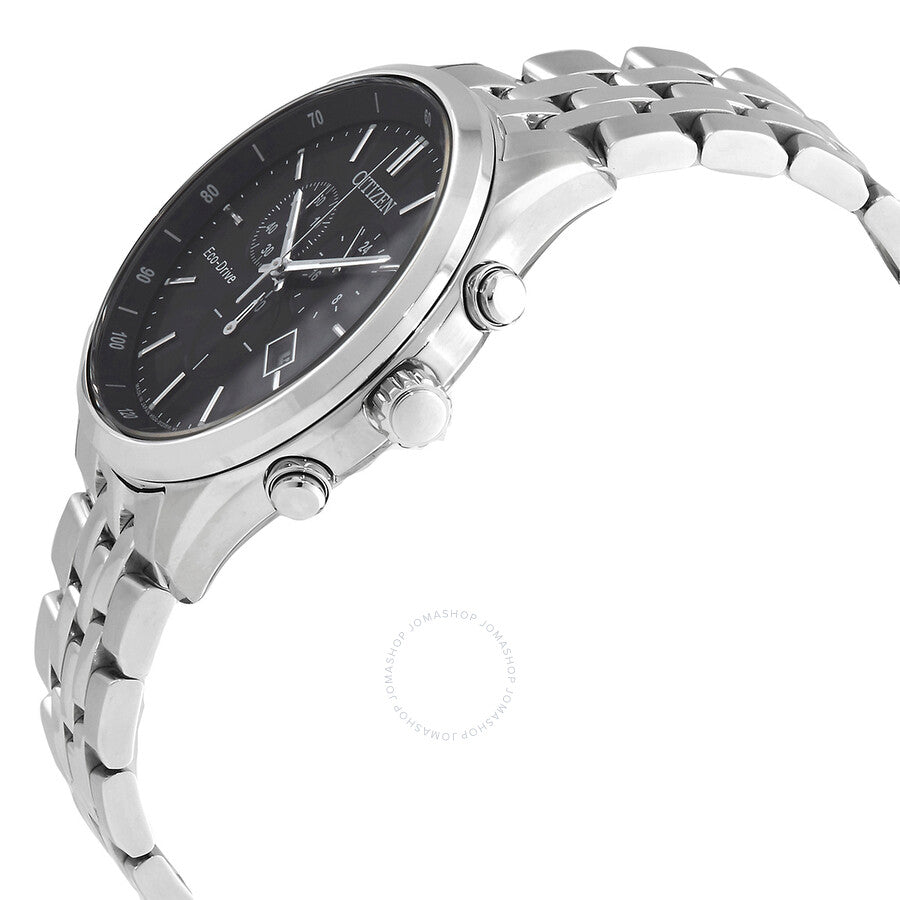 Citizen Eco-Drive Chronograph Black Dial Men's Watch AT2140-55E - Dawson Watches #2
