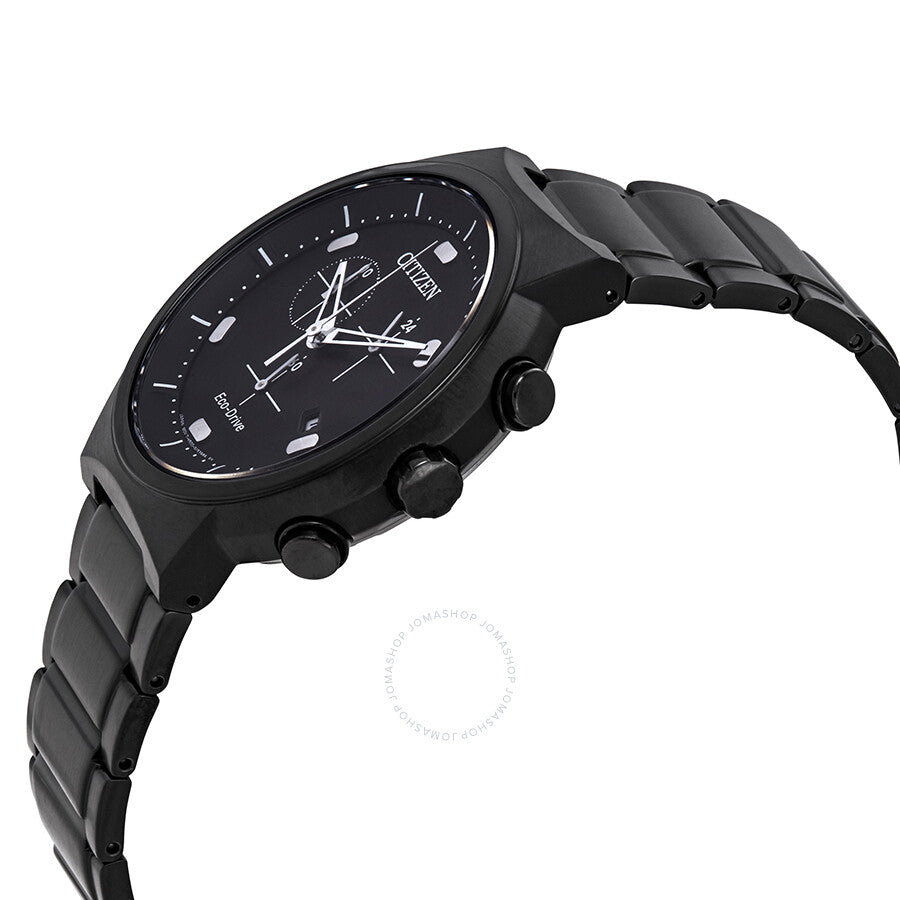 Citizen Eco-Drive Chronograph Black Dial Men's Watch AT2405-87E - Dawson Watches #2
