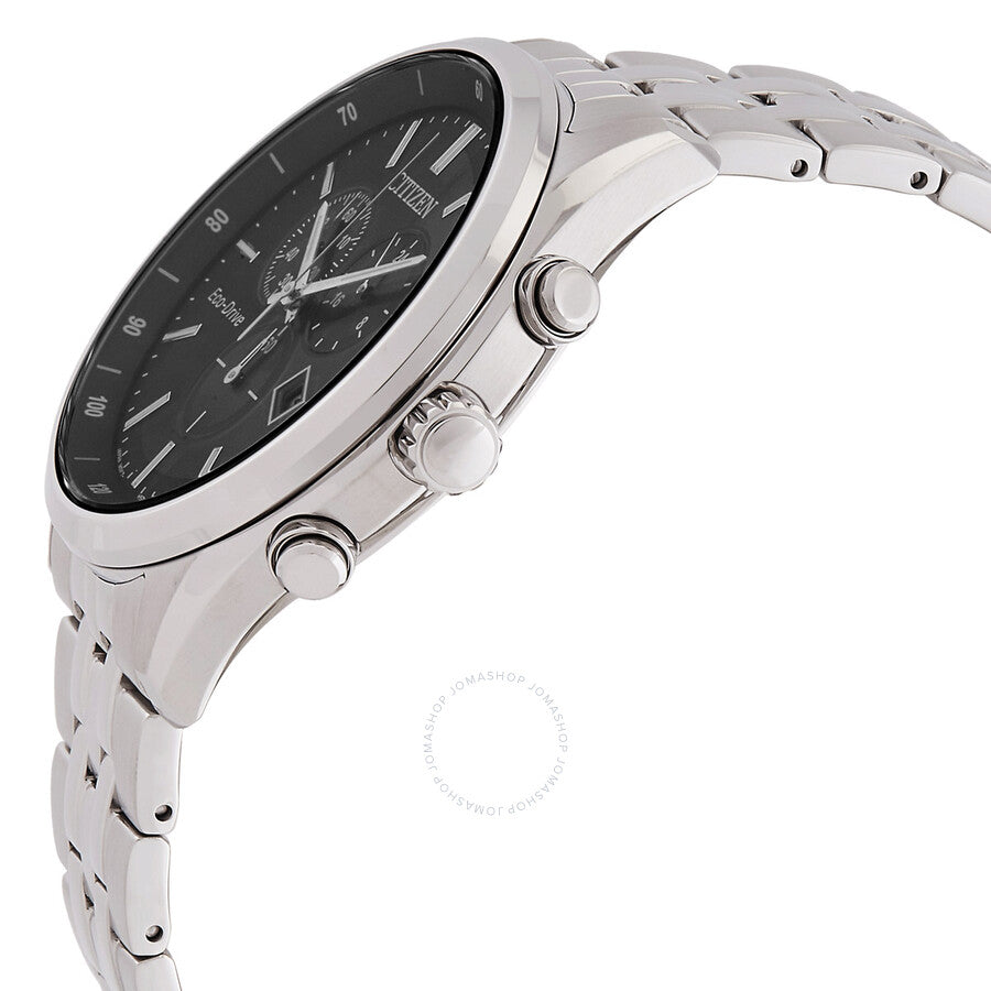Citizen Eco-Drive Chronograph Black Dial Men's Watch AT2570-56E - Dawson Watches #2