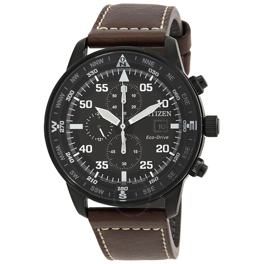 Citizen Eco-Drive Chronograph Black Dial Men's Watch CA0695-17E - Dawson Watches