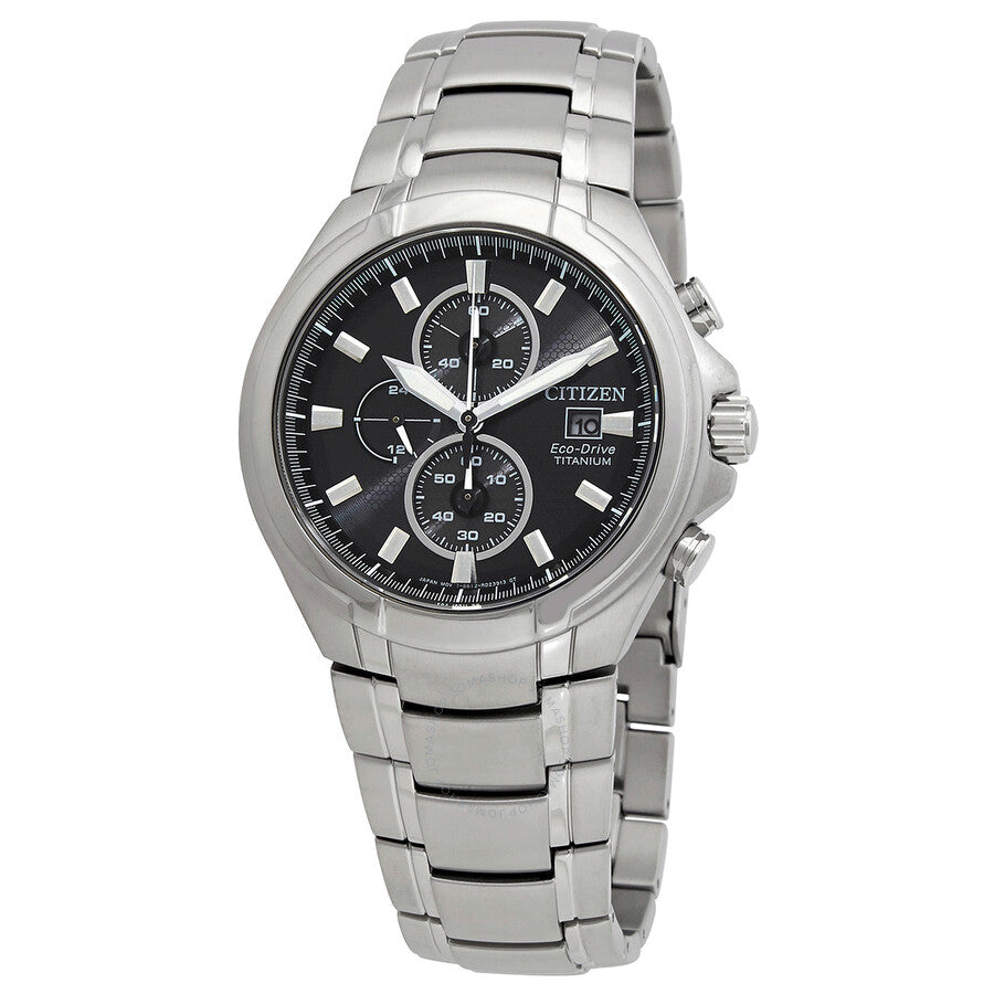 Citizen Eco-Drive Chronograph Black Dial Men's Watch CA0700-86E - Dawson Watches