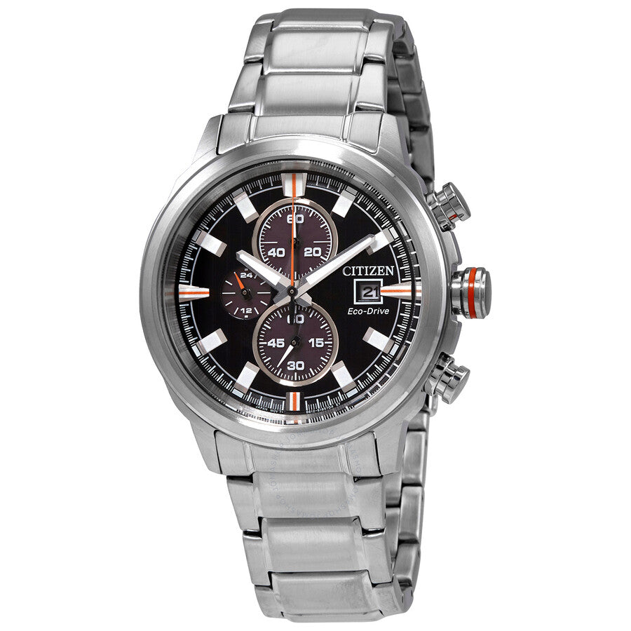 Citizen Eco-Drive Chronograph Black Dial Men's Watch CA0730-85E - Dawson Watches