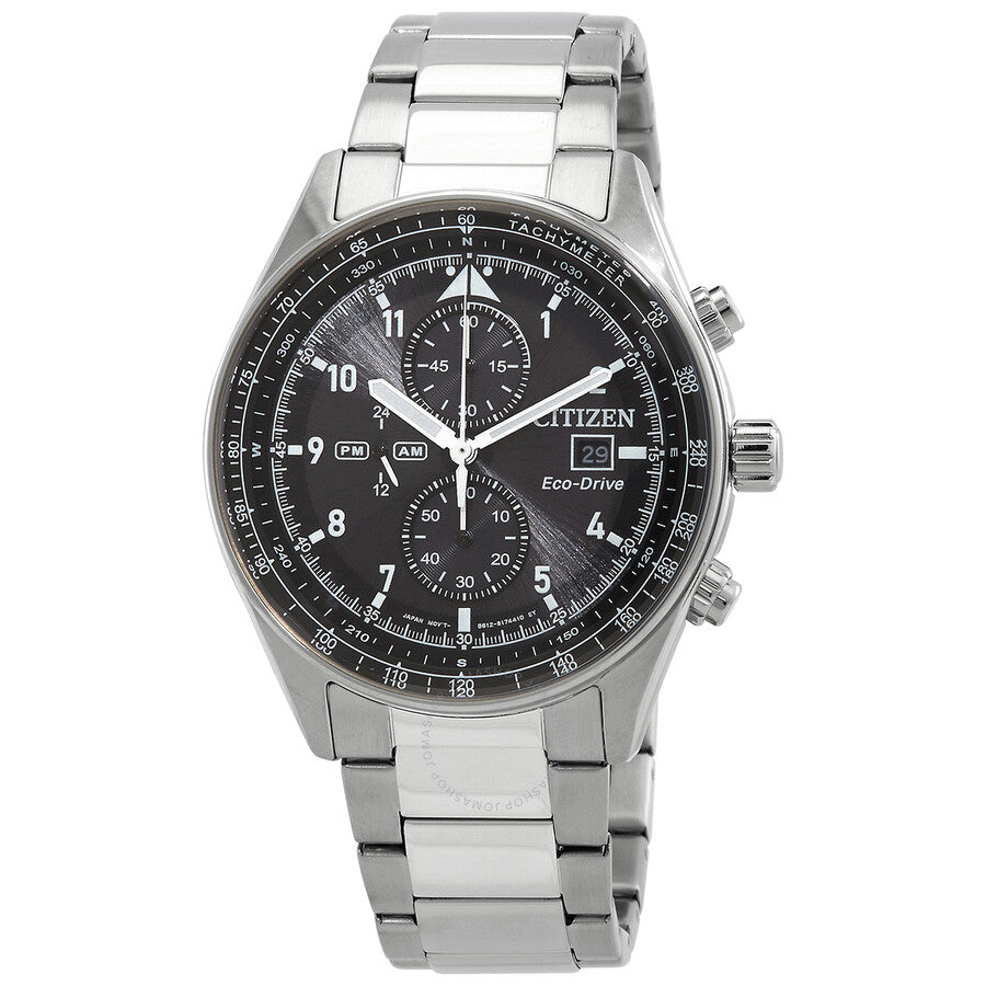 Citizen Eco-Drive Chronograph Black Dial Men's Watch CA0770-81E - Dawson Watches