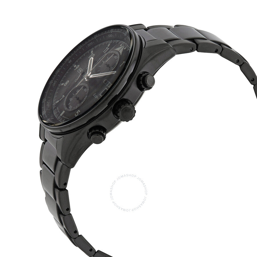 Citizen Eco-Drive Chronograph Black Dial Men's Watch CA0775-87E - Dawson Watches #2
