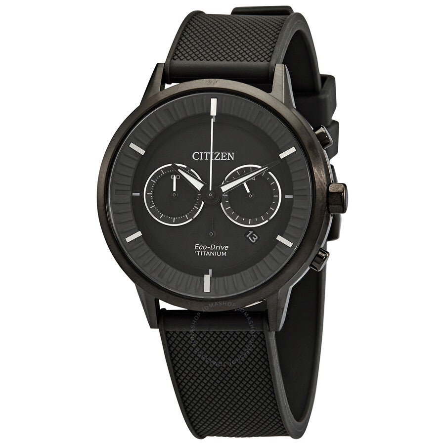 Citizen Titanium Chronograph Black Dial Men's Watch CA4405-17H - Dawson Watches