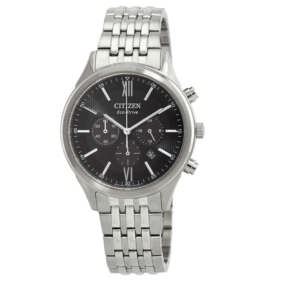 Citizen Eco-Drive Chronograph Black Dial Men's Watch CA4410-84E - Dawson Watches