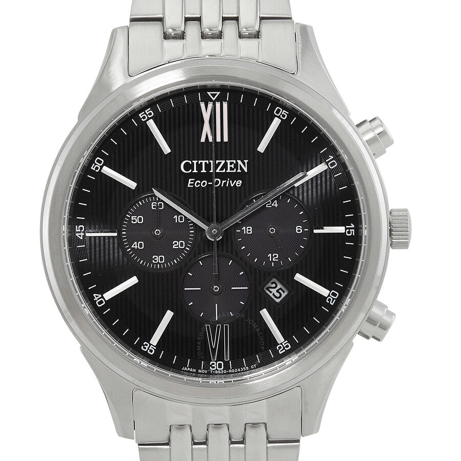 Citizen Eco-Drive Chronograph Black Dial Men's Watch CA4410-84E - Dawson Watches #4