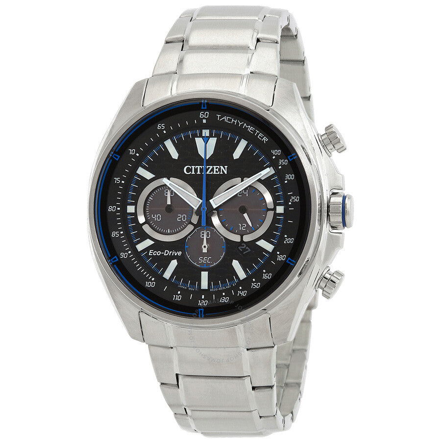 Citizen Eco-Drive Chronograph Black Dial Men's Watch CA4560-81E - Dawson Watches
