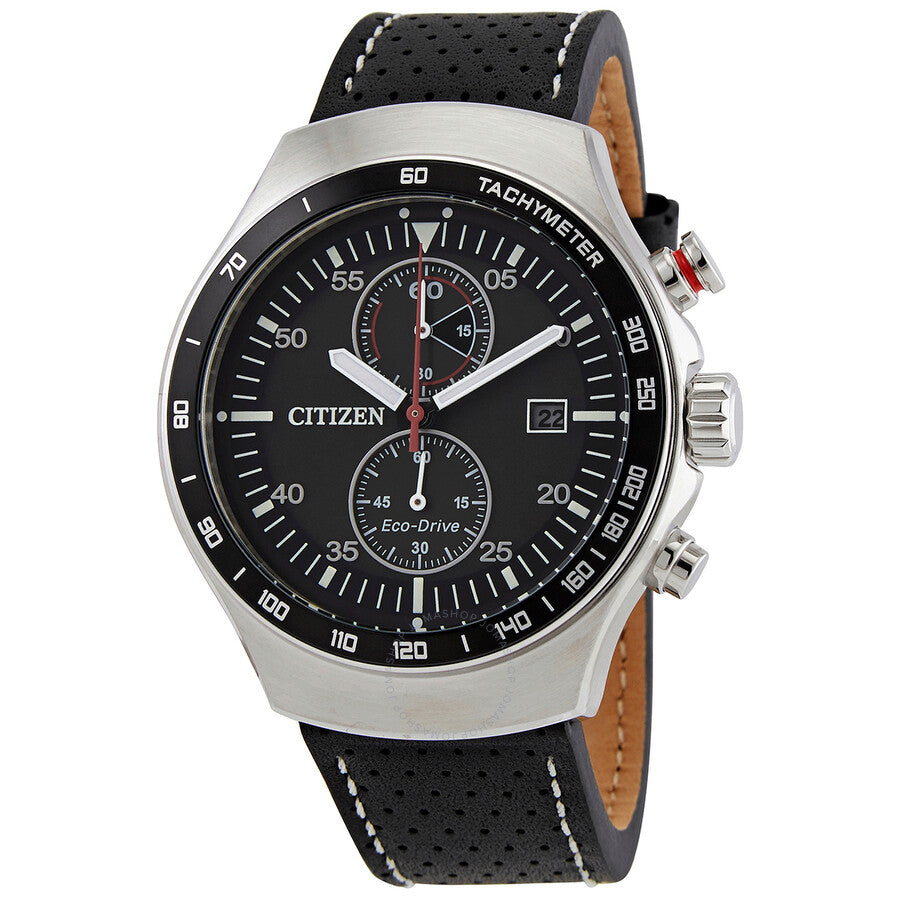 Citizen Eco-Drive Chronograph Black Dial Men's  Watch CA7010-19E - Dawson Watches