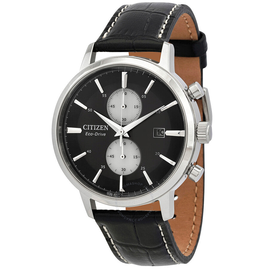 Citizen Eco-Drive Chronograph Black Dial Men's Watch CA7061-18E - Dawson Watches