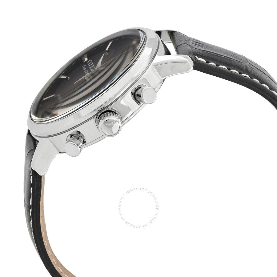 Citizen Eco-Drive Chronograph Black Dial Men's Watch CA7061-18E - Dawson Watches #2