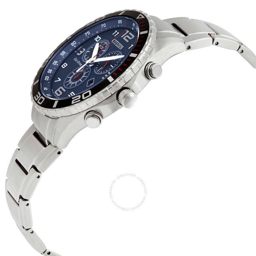 Citizen Eco-Drive Chronograph Blue Dial Men's Watch AT2121-50L - Dawson Watches #2