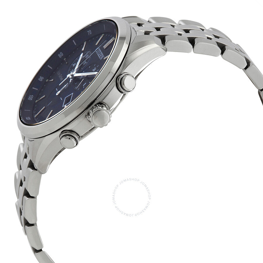 Citizen Eco-Drive Chronograph Blue Dial Men's Watch AT2140-55L - Dawson Watches #2
