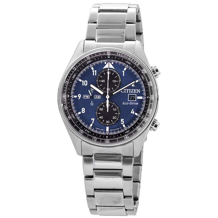 Citizen Eco-Drive Chronograph Blue Dial Men's Watch CA0770-81L - Dawson Watches