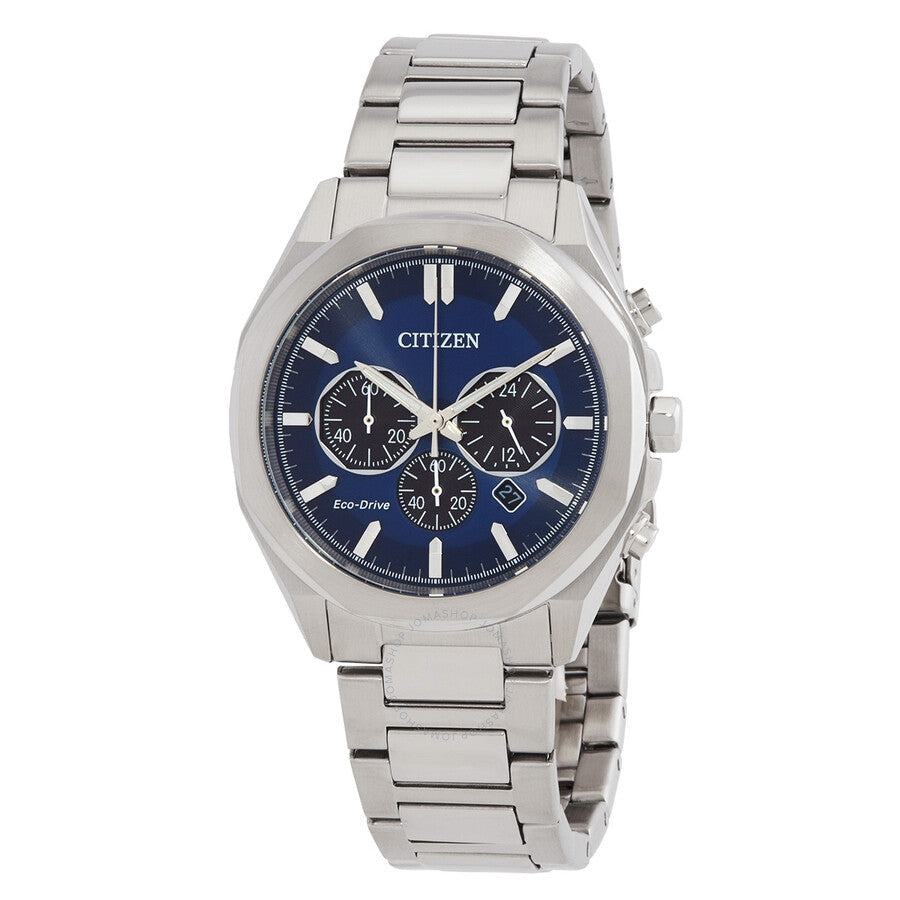 Citizen Eco-Drive Chronograph Blue Dial Men's Watch CA4590-81L - Dawson Watches