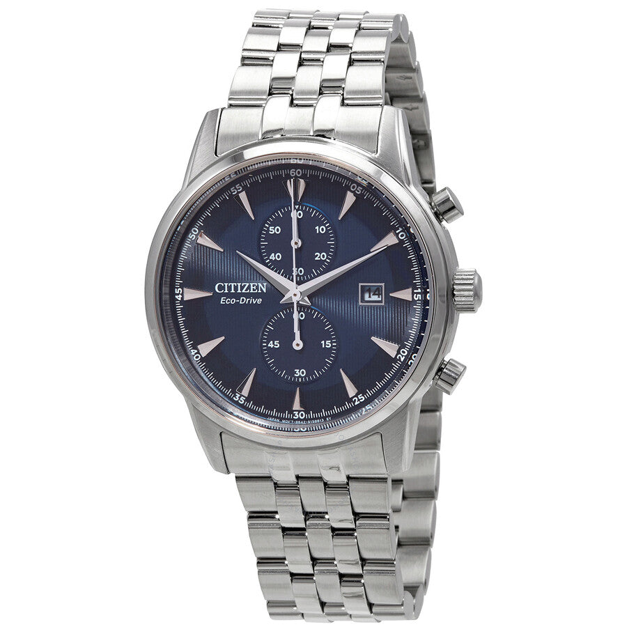Citizen Eco-Drive Chronograph Blue Dial Men's Watch CA7001-87L - Dawson Watches