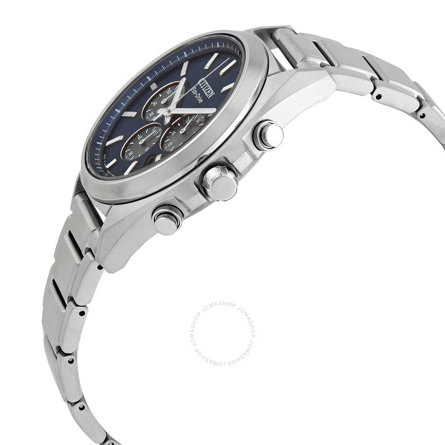 Citizen Eco-Drive Chronograph Blue Dial Titanium Men's Watch CA4390-55L - Dawson Watches #2