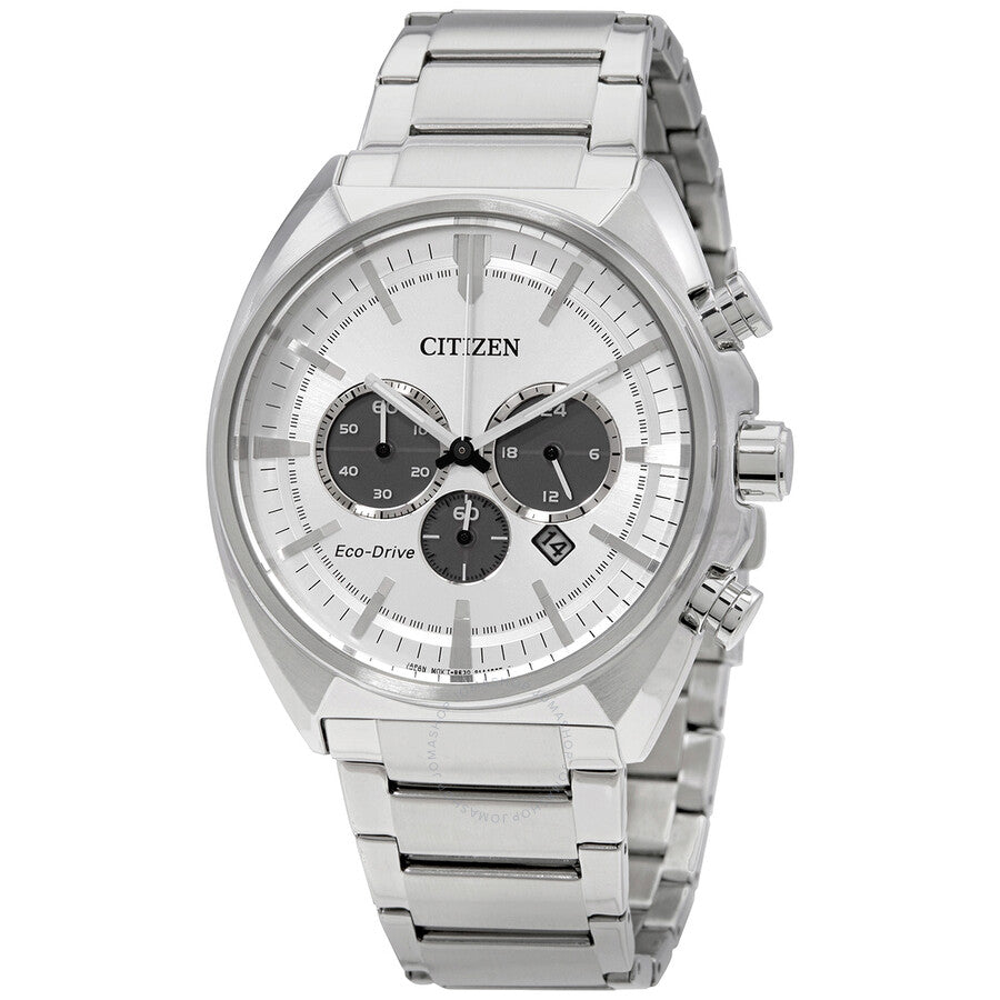 Citizen Eco-Drive Chronograph Silver Dial Men's Watch CA4280-53A - Dawson Watches